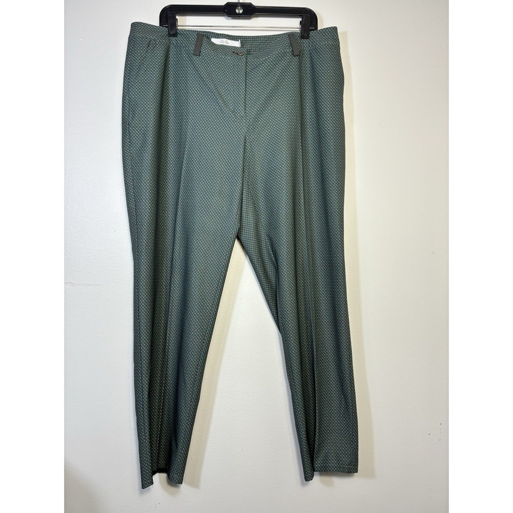lady hagen golf Pants Women's‎ Sz 14 Black And Green Straight Leg Athletic